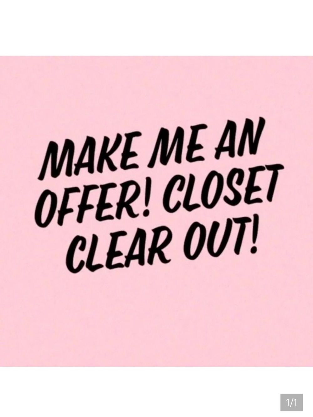 Closet Sale
